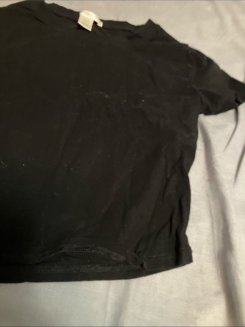 Bozzolo Black Cropped Tee